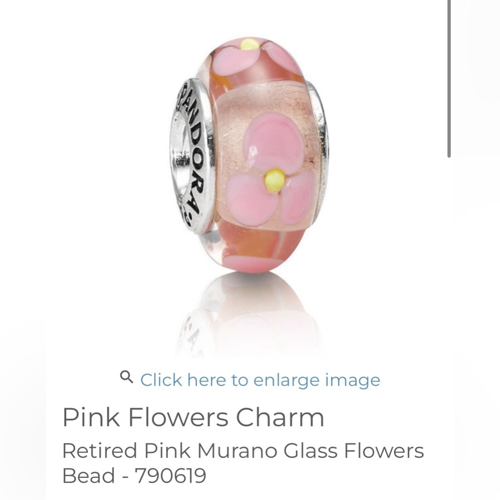 Pink Flower Charm
